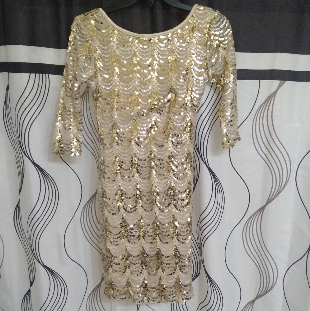 Gold dress